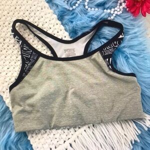 PINK Victoria's Secret Gray Sports Bra